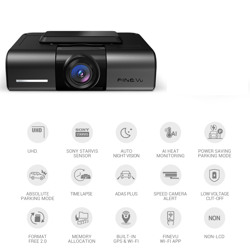 FineVu GX4K-1ch-128gb best dash cams Australia dash cams Australia BlackVue dash cams, iroad dash cam, Dash Cams Australia, Best Dash Cams Australia 2025, Thinkware Dash Cams Australian Dash Cams