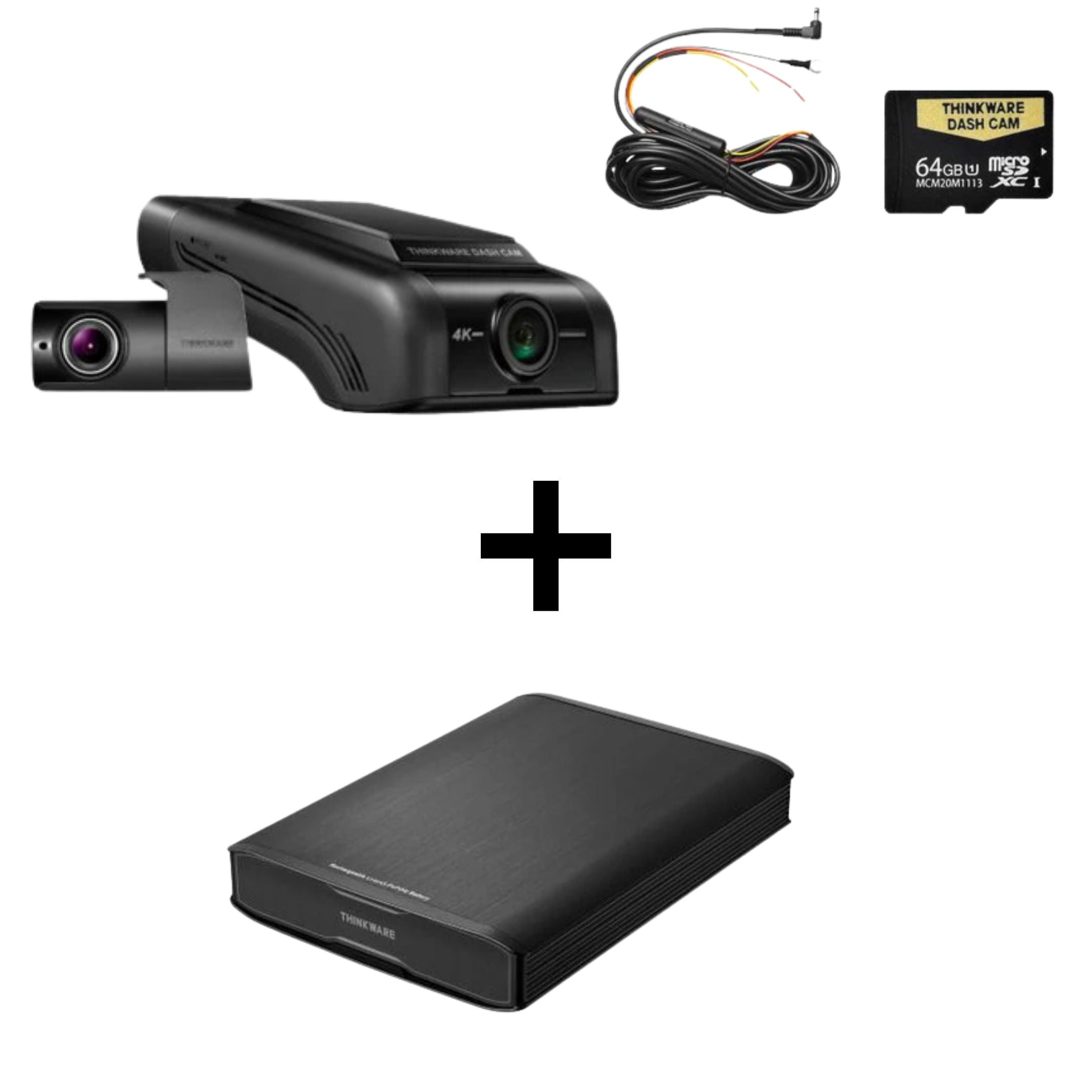 Thinkware U1000D64 4K UHD Front & Rear Dash Cam + iVolt MAX External Battery Bundle (64GB) best dash cams Australia dash cams Australia BlackVue dash cams, iroad dash cam, Dash Cams Australia, Best Dash Cams Australia 2025, Thinkware Dash Cams Australian Dash Cams