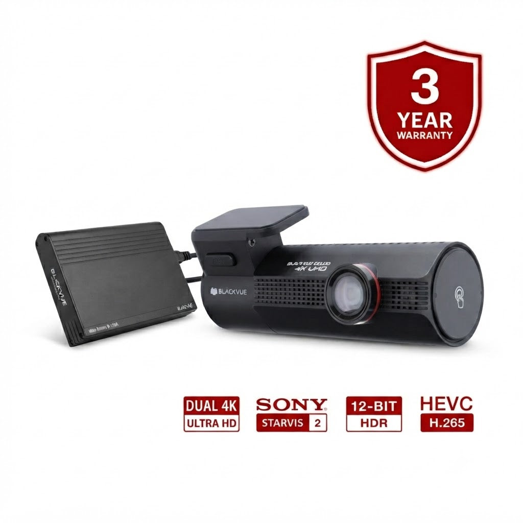 BlackVue ELITE10-1CH-64GB + B-130A Battery Bundle