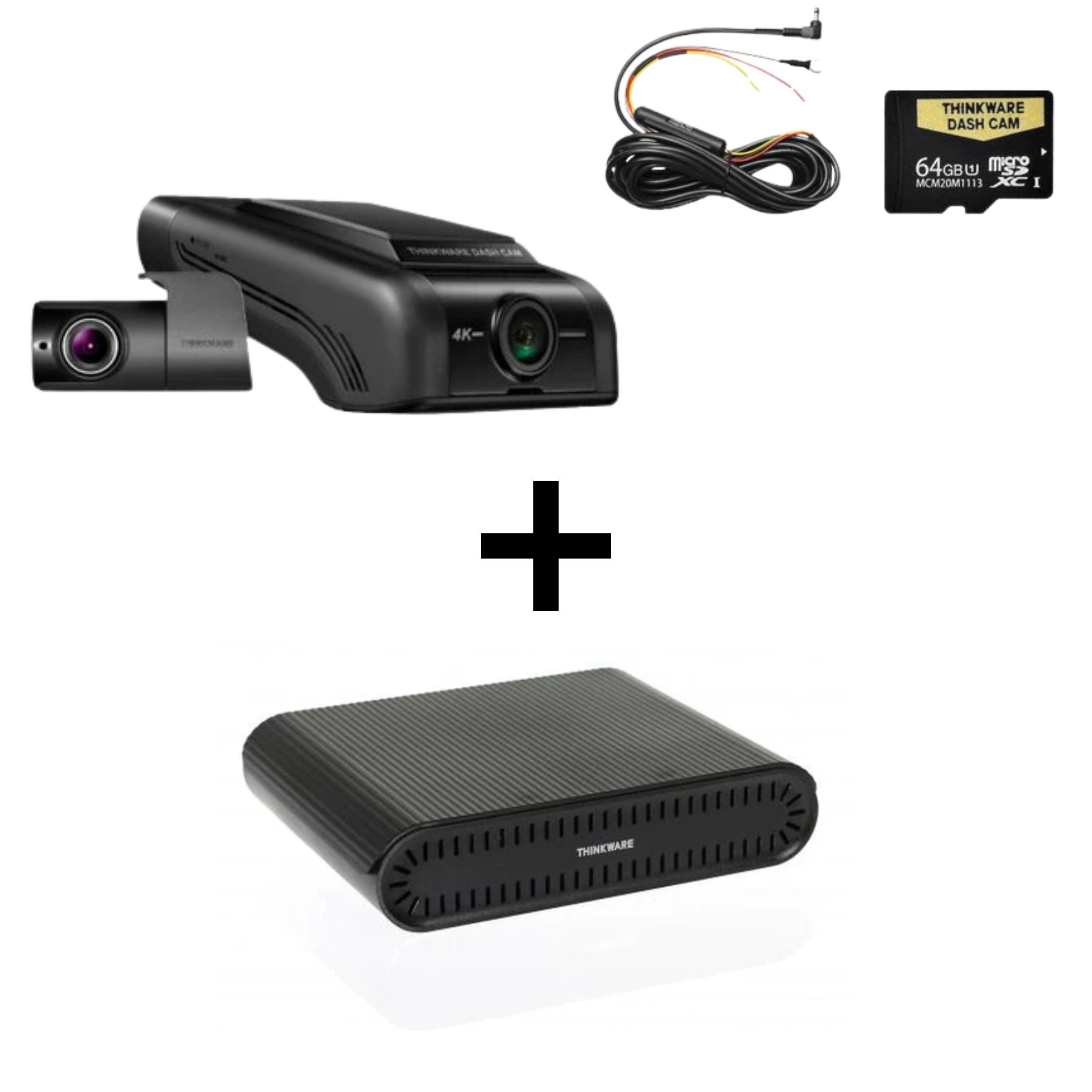 Thinkware U1000D64 4K UHD Front & Rear Dash Cam + iVolt MN External Battery Bundle (64GB) best dash cams Australia dash cams Australia BlackVue dash cams, iroad dash cam, Dash Cams Australia, Best Dash Cams Australia 2025, Thinkware Dash Cams Australian Dash Cams