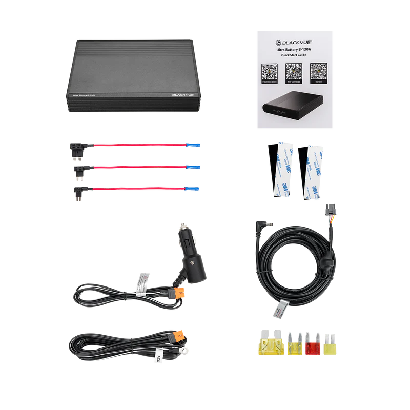 BlackVue ELITE10-1CH-64GB + B-130A Battery Bundle